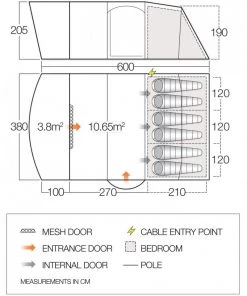 Vango Langley II 600XL Tent Package (2021)