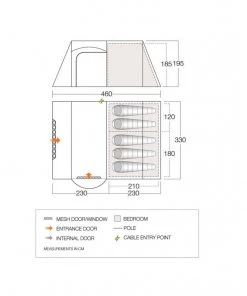 Vango Osiris 500 Poled Tent TENTSTENTS