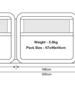 Outdoor Revolution Oxygen Windbreak - 3 Section CAMPING ACCESSORIES