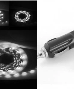 Newquay Camping And Leisure 5M Flag Pole Pre-Set Digital Led Dream Lights Strip