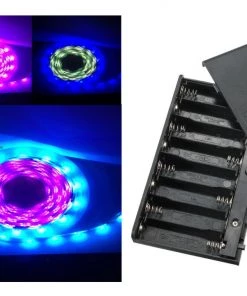 Newquay Camping And Leisure 5M Flag Pole Pre-Set Digital Led Dream Lights Strip