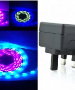 Newquay Camping And Leisure 5M Flag Pole Pre-Set Digital Led Dream Lights Strip