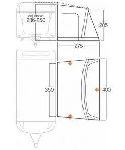 CARAVAN AWNINGS Vango Rapide II 400 Air Awning (2018)