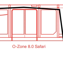 Outdoor Revolution SIDE SUN WING SHADE FOR THE O-ZONE 8.0 SAFARI LODGE