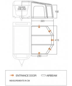 CARAVAN AWNINGS Vango Tuscany 420 Air Awning