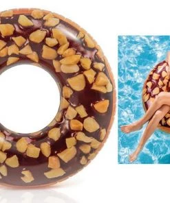 OUTDOOR LIVING Intex Inflatable Giant Donut Chocolate Nut