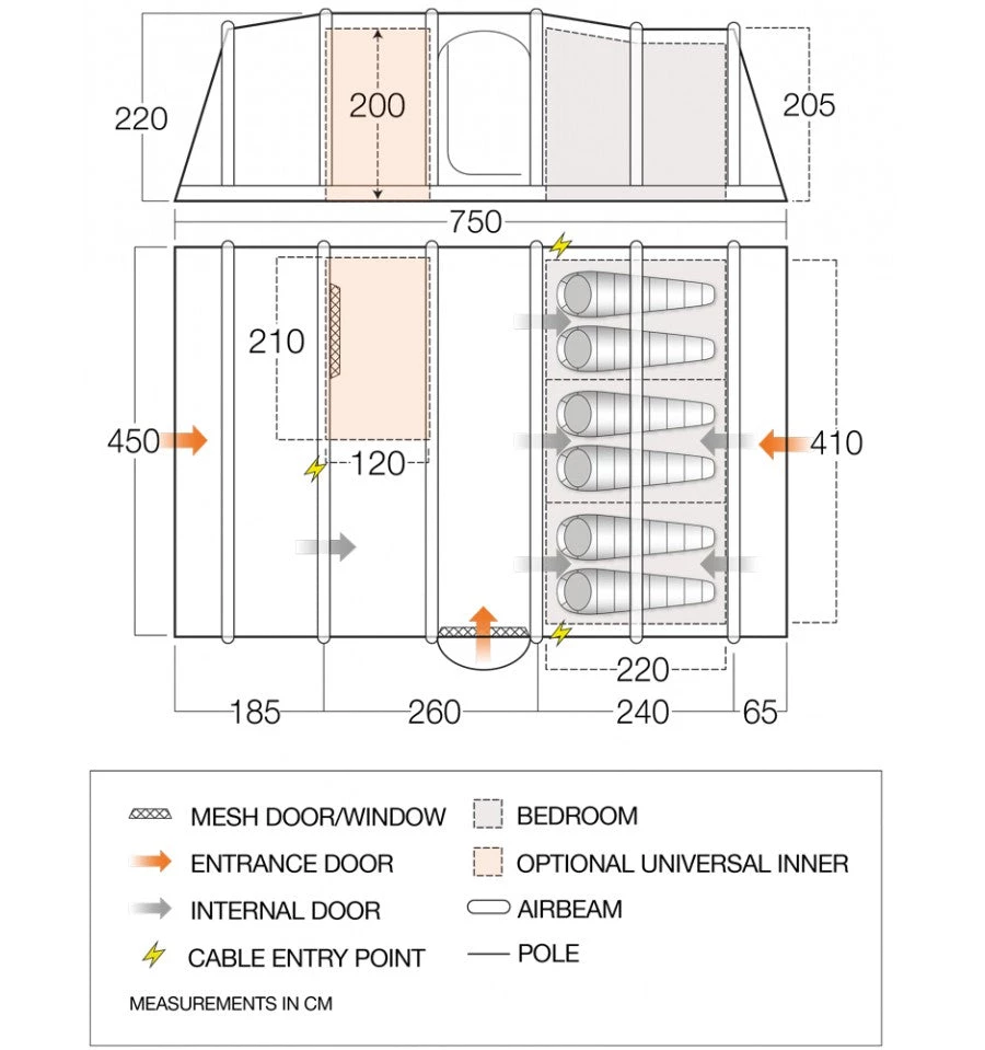 TENTSTENTS Vango Valencia Air 600XL Tent