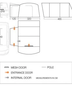 Vango Galli Low Poled Drive Away Awning