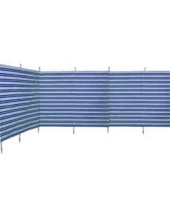 CAMPING ACCESSORIES Blue Diamond Traditional 5 Pole Navy Stripe Windbreak